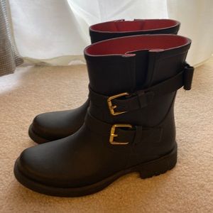 kate spade rain moto boots